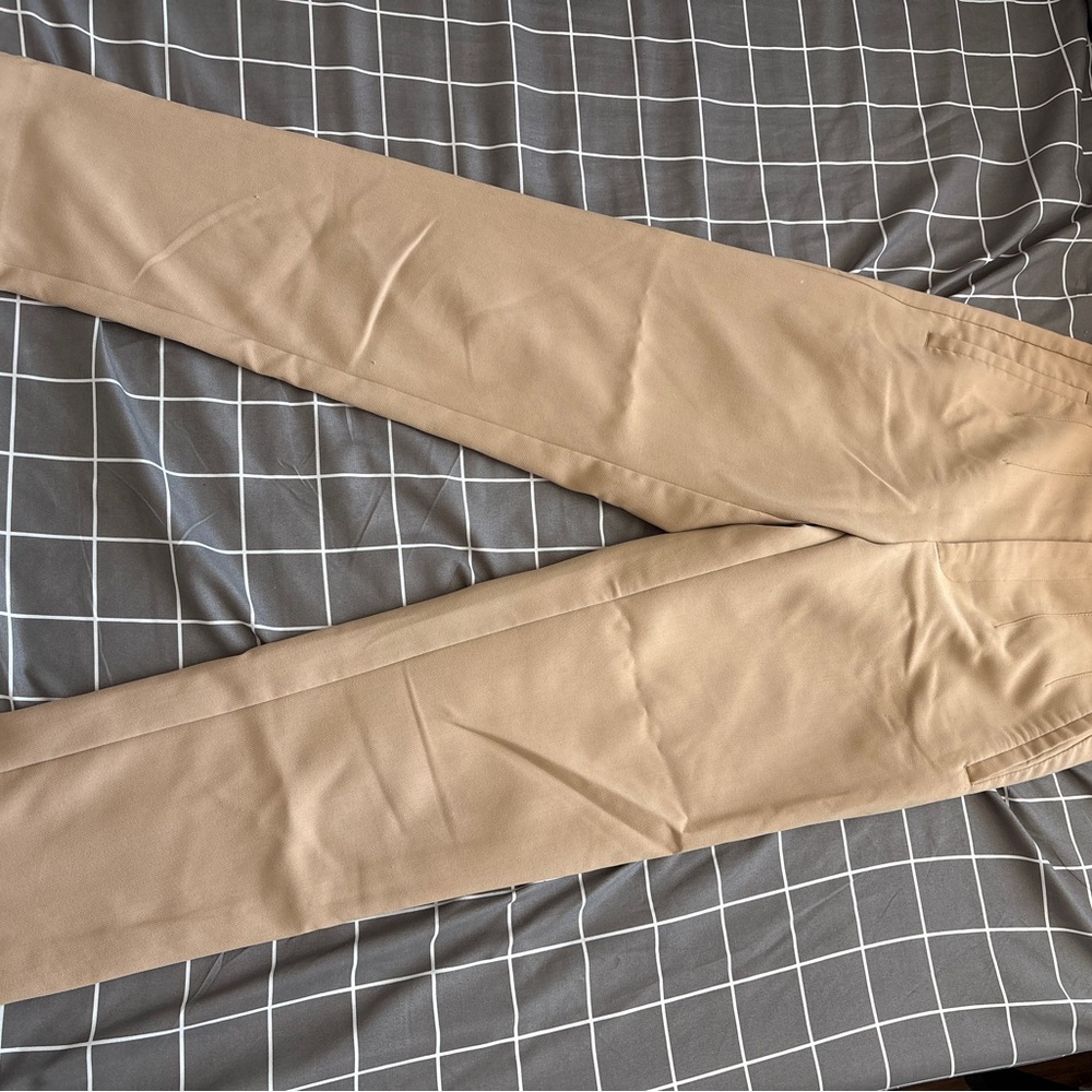 Stradivarius Women's Tan Straight Leg Pants